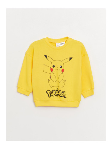 LC Waikiki Crew Neck Long Sleeve Pokemon Printed Baby Boy Sweatshirt