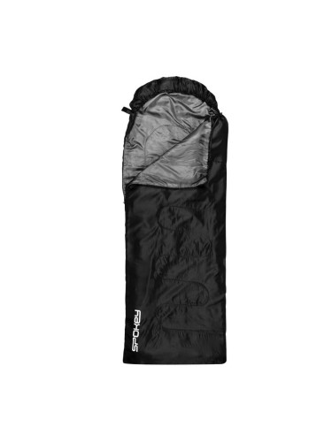 Spokey MONSOON Sleeping bag mumie/blanket, čierny, right fastening
