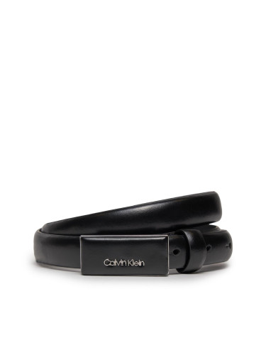 Дамски колан Calvin Klein Ck Must Covered Buckle Belt 2.0 K60K611997 Черен