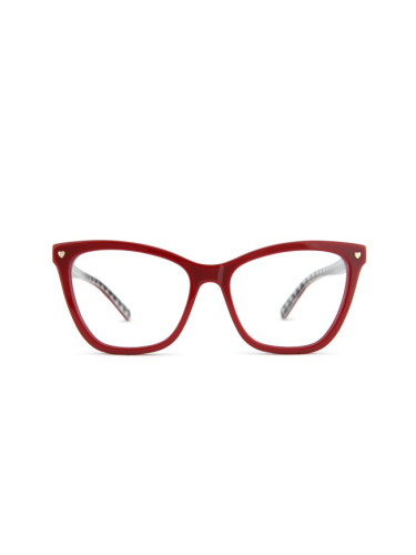 Moschino Love Mol593 C9A 16 54 - диоптрични очила, cat eye, дамски, червени