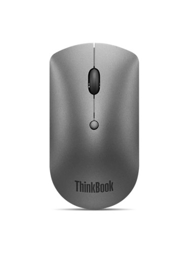 Мишка Lenovo ThinkBook Bluetooth Silent Mouse, оптична (2400 dpi), безжична, Bluetooth, сива