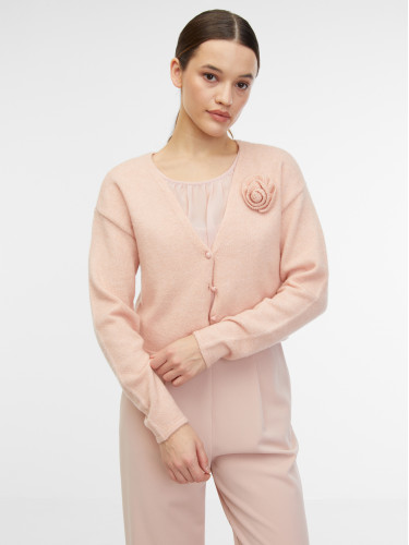 Orsay Apricot Women's Cardigan with Wool - Women's