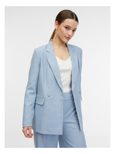 Orsay Light Blue Women's Mottled Blazer - Women's