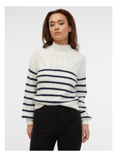 Orsay Women's Cream Striped Sweater - Women's