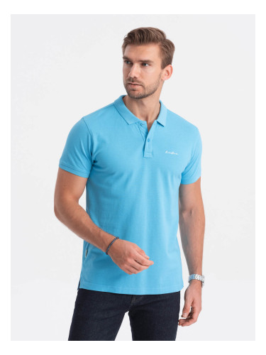 Ombre Pique knit polo shirt