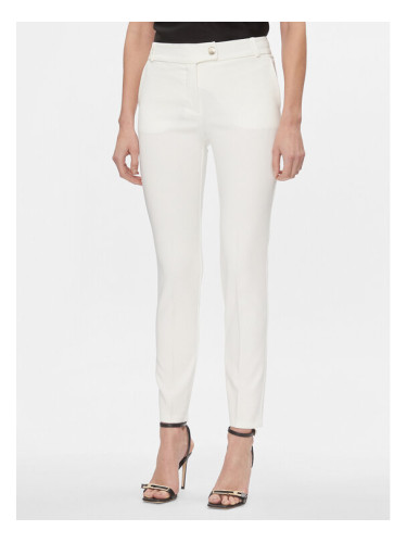 Rinascimento Текстилни панталони CFC0117747003 Бял Regular Fit
