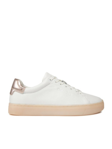 Calvin Klein Сникърси Cupsole Lace Up Pearl HW0HW01897 Бял