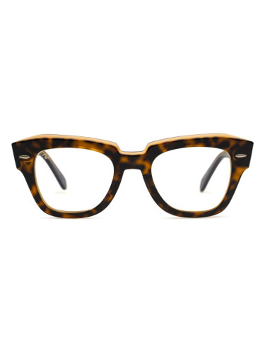 Ray-Ban State Street RB2186 1292BL 49 - очила за компютър, квадратна, unisex, кафяви