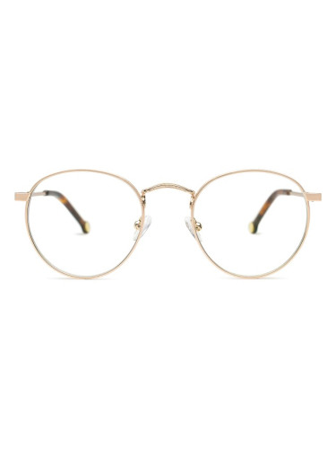 Lentiamo Giuseppe Light Gold - очила за компютър, кръгла, unisex, златни