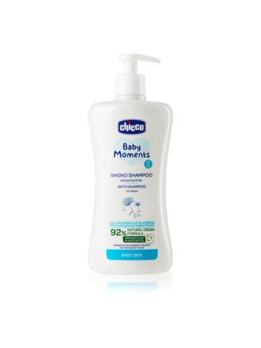 Chicco Baby Moments Bath Shampoo шампоан за цялото тяло за деца от раждането им 0 m+ 500 мл.