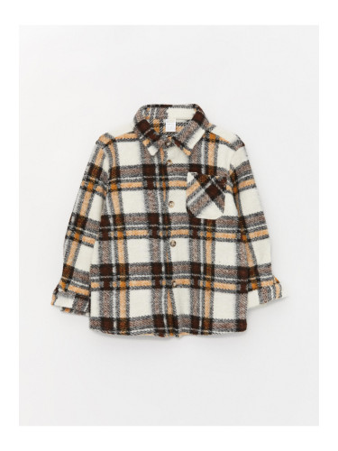 LC Waikiki Long Sleeve Plaid Patterned Baby Boy Shirt Jacket