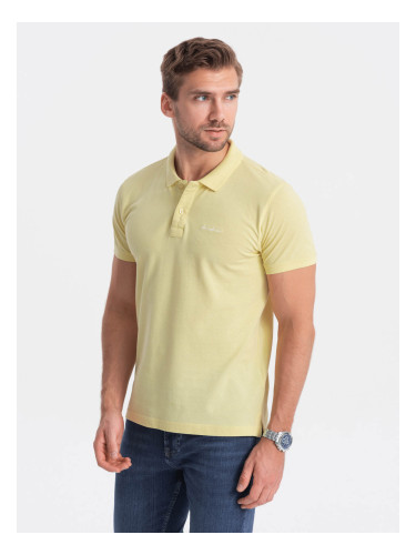 Ombre Pique knit polo shirt