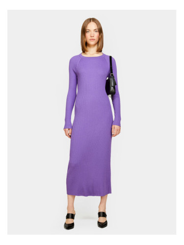 Sisley Плетена рокля 1B7YMV00M Виолетов Slim Fit