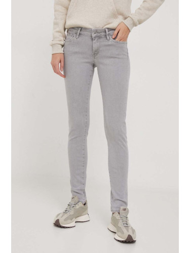 Дънки Pepe Jeans SKINNY LW в кафяво PL031523