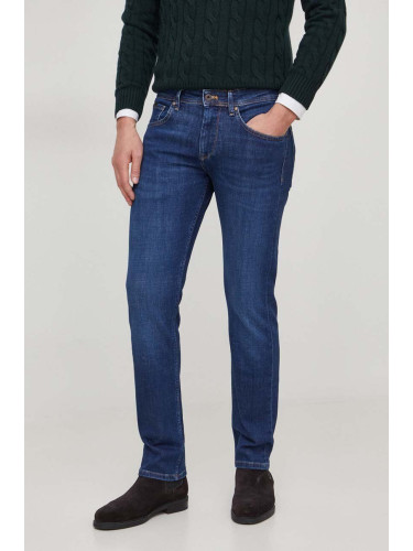 Дънки Pepe Jeans STRAIGHT в тюркоазено с качулка с апликация PL581397