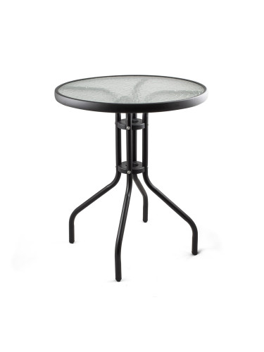 Маса Muhler 60x74cm, стъклен плот