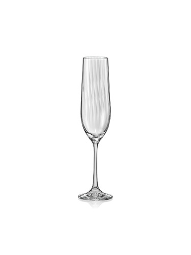 Чаша за шампанско Bohemia Royal Waterfall 190ml, 6 броя