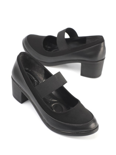 Capone Outfitters Capone Chunky Heel Black Women's Shoes