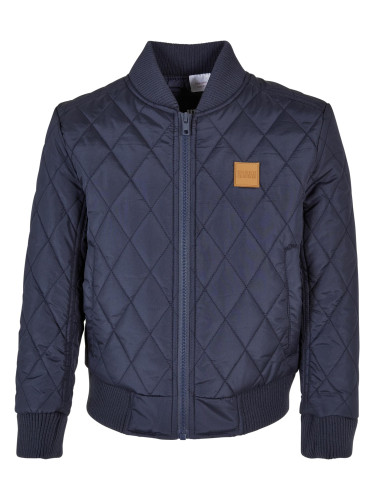 Nylon jacket for boys Diamond Quilt in a navy design