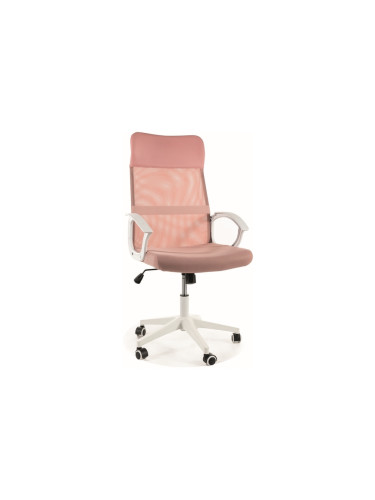 Работен стол - розово/бяло