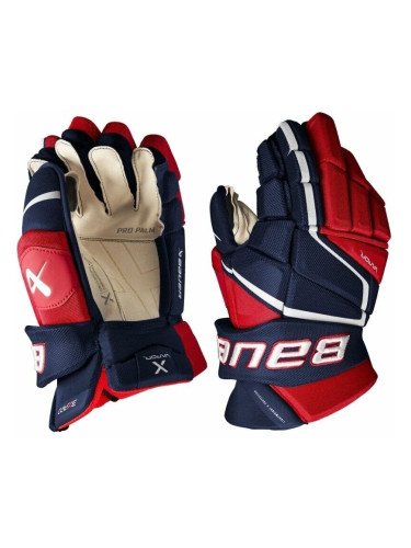 Bauer S22 Vapor 3X Pro Glove SR 15 Navy/Red/White Ръкавици за хокей
