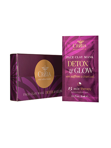 CROZIA Detox & Glow face clay mask 6pcs in box Маска за лице дамски 55ml