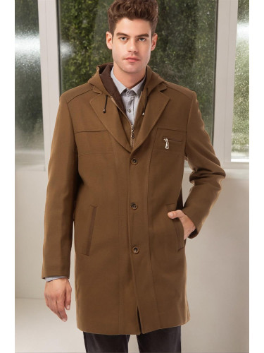 PLT8354 DEWBERRY SLIM-FIT COAT-LIGHT CAMEL