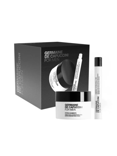 Подаръчен комплект за мъже Крем за лице и Околоочен крем Germaine De Capuccini For Men Skincare Routine Hydra-Elements