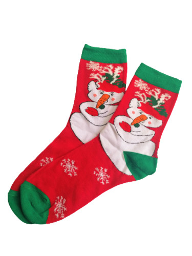 Коледни чорапи със Снежен човек