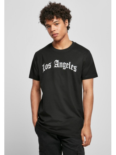 Мъжка тениска в черен цвят Mister Tee Los Angeles Wording Tee black 