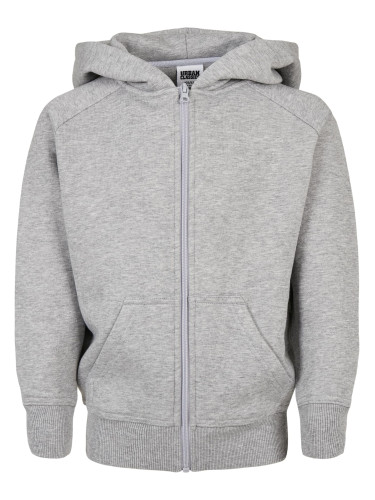 Boys' zip-up sweatshirt grey