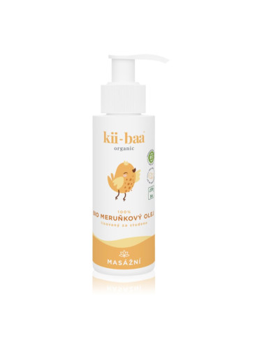 kii-baa® organic 100% Bio Oil Apricot масажно олио за деца от раждането им 100 мл.