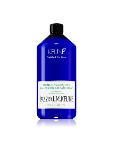 Keune 1922 Refreshing Shampoo енергизиращ шампоан за укрепване на косата 1000 мл.