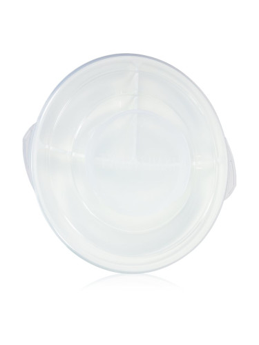 Twistshake Divided Plate разделена чиния с капачка White 6 m+ 1 бр.