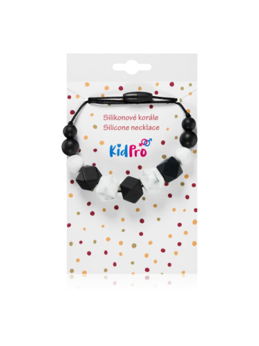 KidPro Silicone Necklace гердан-дъвкалка Black & White 1 бр.