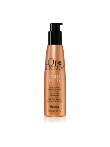 Fanola Oro Therapy Gold Fluid мляко за коса с 24 каратово злато 200 мл.