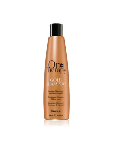 Fanola Oro Therapy Gold Shampoo хидратиращ шампоан с 24 каратово злато 300 мл.