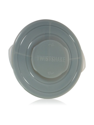 Twistshake Divided Plate разделена чиния с капачка Grey 6 m+ 1 бр.