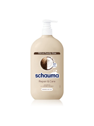 Schwarzkopf Schauma Repair & Care шампоан за суха и увредена коса с кокос 750 мл.
