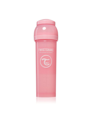 Twistshake Anti-Colic TwistFlow бебешко шише Pink 4 m+ 330 мл.