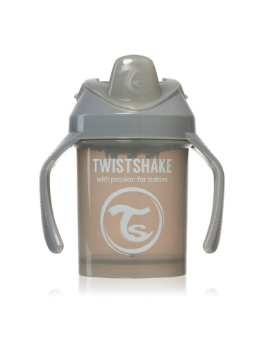 Twistshake Training Cup Grey преходна чаша 4 m+ 230 мл.