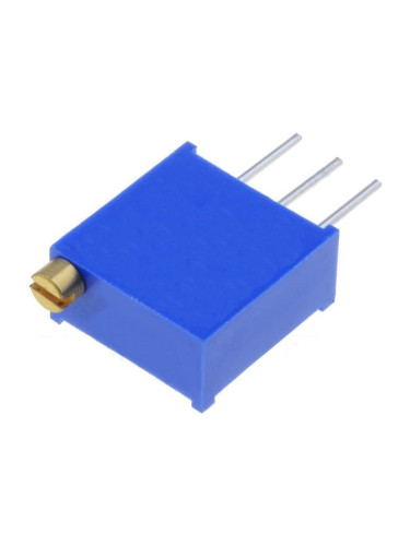 Тример потенциометър 200 оhm, 0.5W, многообoротен, вертикален, жичен, THT 33932