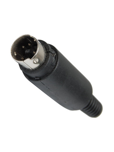 Букса мъжка 5 pin S VIDEO черна