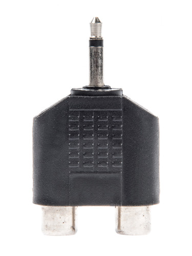Преход, plug 3.5 mono M-2xRCA F