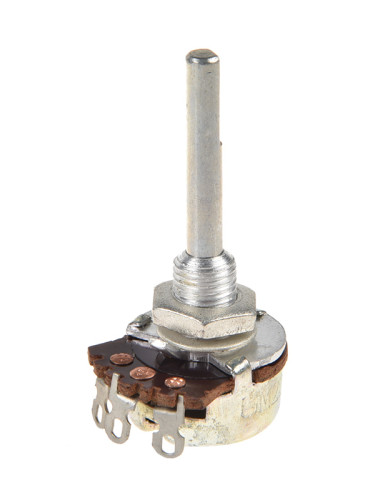 Потенциометър логаритмичен 220kOhm, моно, въглероден