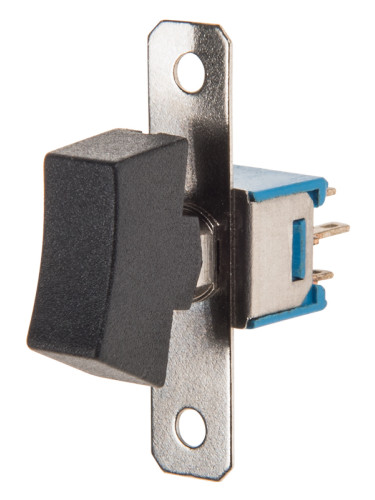 Rocker превключвател, 2 позиции, ON-ON, 1.5A/250VAC, отвор 16x7mm, 6 извода, SRLS-202-C1