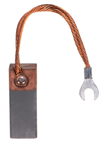 Четка въглено-графитна, ЕГ4, 20x20x51 mm със страничен извод, накрайник тип вилица 6 mm