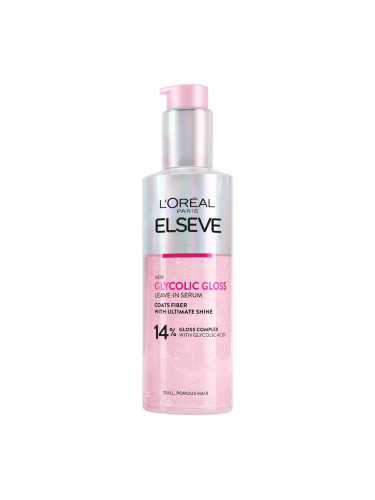 L'Oréal Paris Elseve Glycolic Gloss Leave-In Serum Серум за коса за жени 150 ml