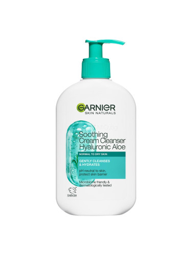 Garnier Skin Naturals Hyaluronic Aloe Soothing Cream Cleanser Почистващ крем за жени 250 ml