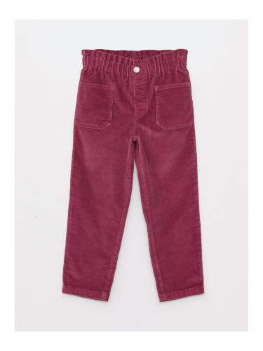 LC Waikiki Paperbag Girls Velvet Trousers